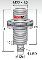 ECS1-3015P-ARU4-PTFE DIMENSIONS